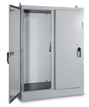 Type 12 Double Door Freestanding Enclosure for Flange Mounted Disconnect - left